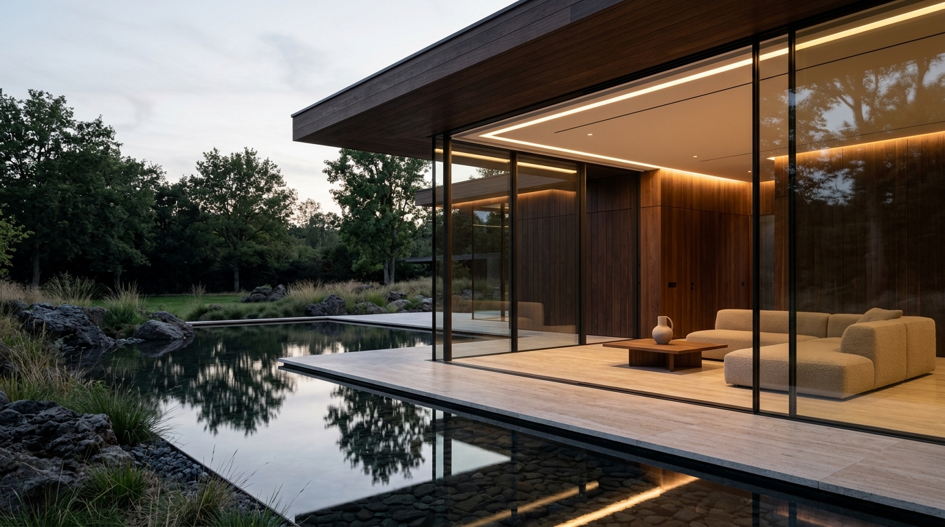 Contemporary luxury residence with integrated smart home technology